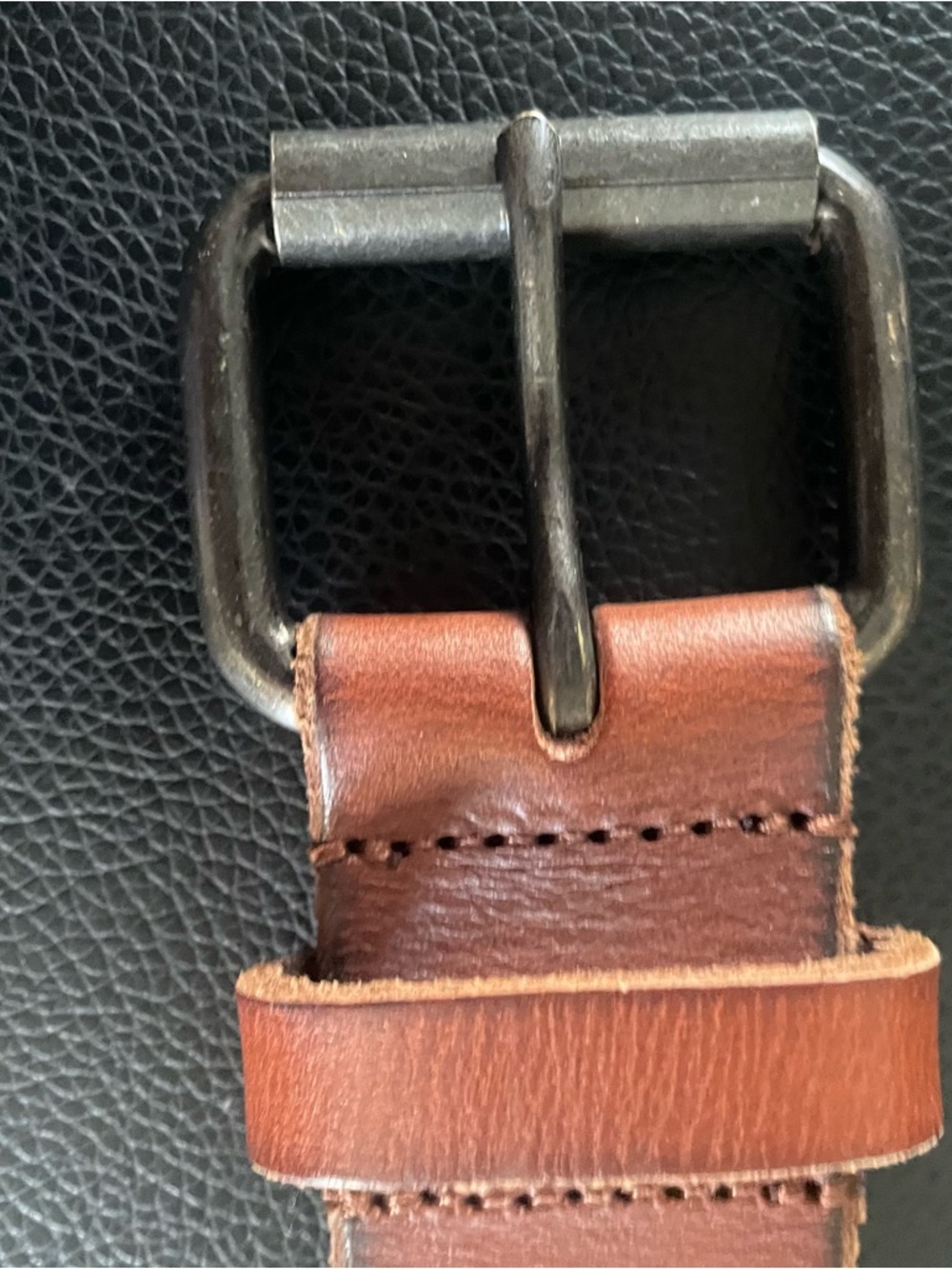 Amsterdam Heritage studded brown leather belt size 95 M/L - Picture 9 of 10
